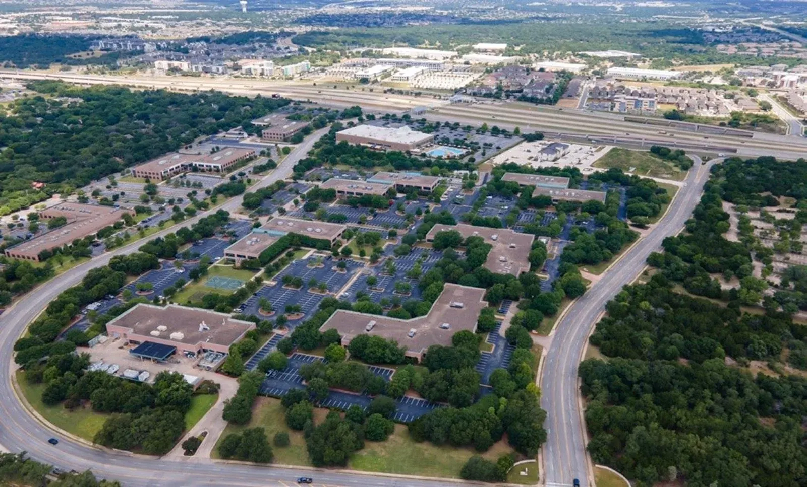 Austin Texas office campus building detail real estate investment — Chase Merritt