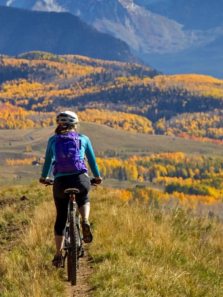 Mountain biking in Telluride during summer