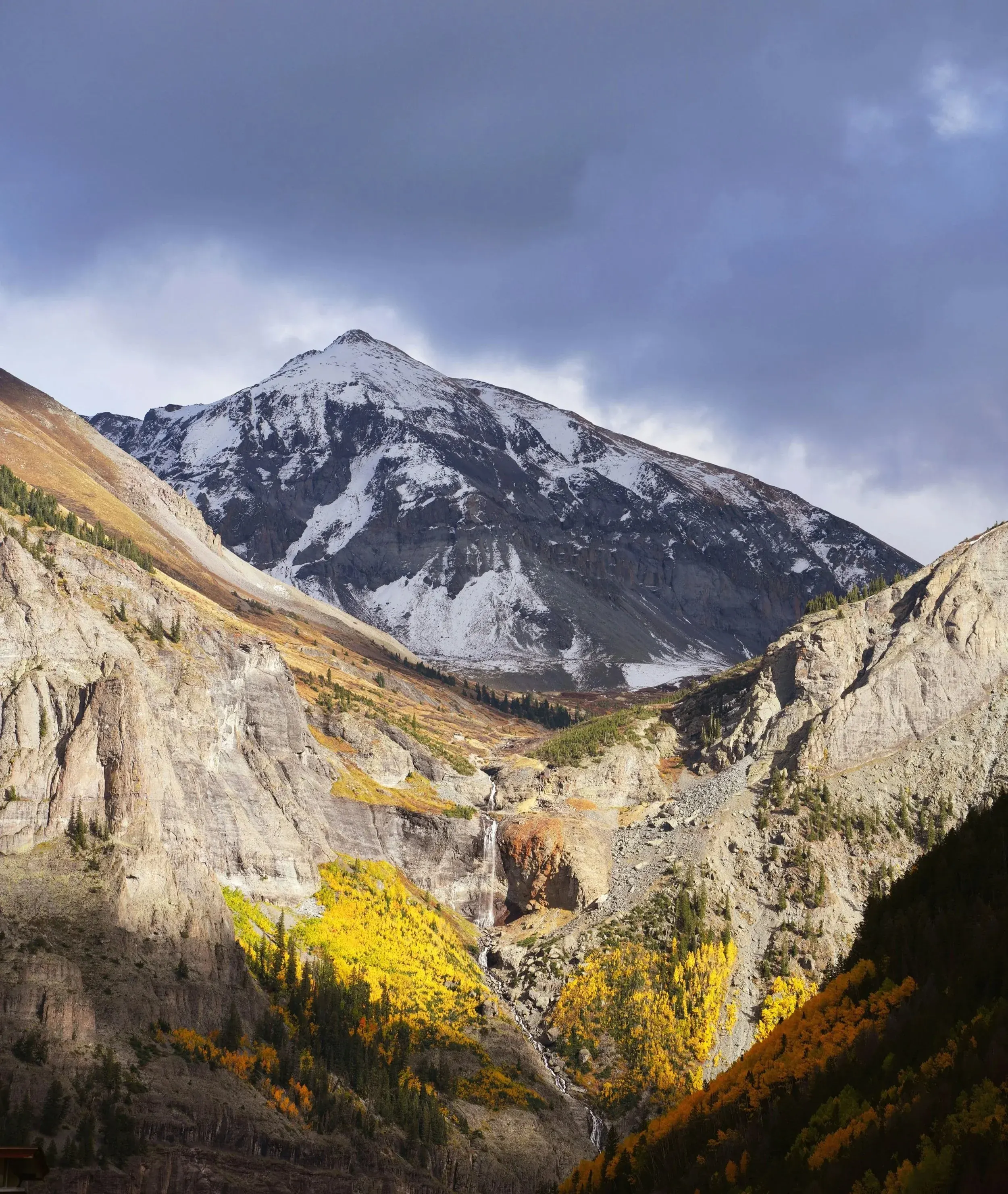 Telluride mountain landscape in winter