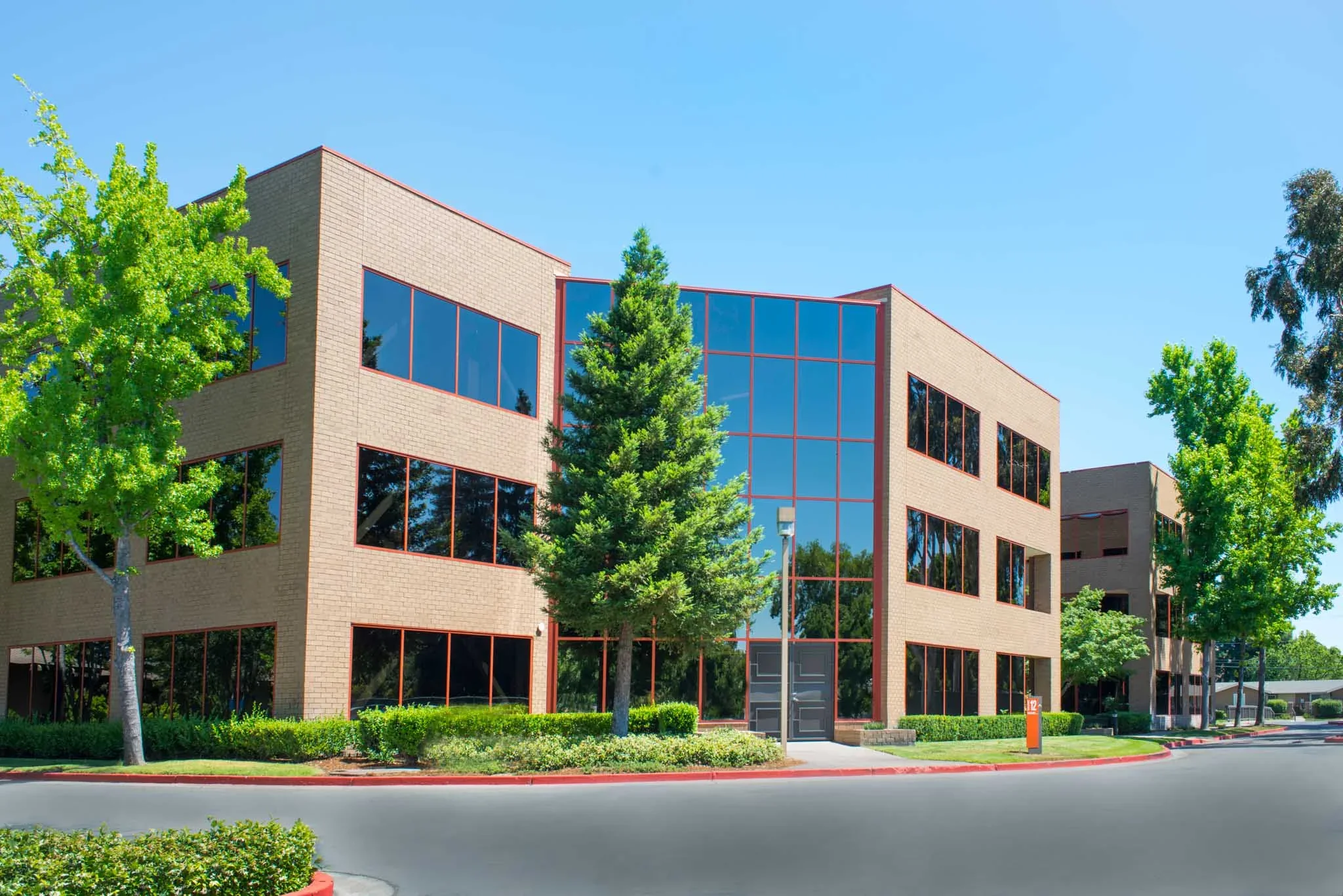Walnut Creek Executive Park exterior office building and landscaped entry — Chase Merritt